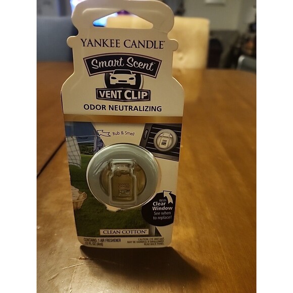 Yankee Candle Smart Scent Vent Clip Car & Home Air Freshener, Clean Cotton Scent - Picture 8 of 8